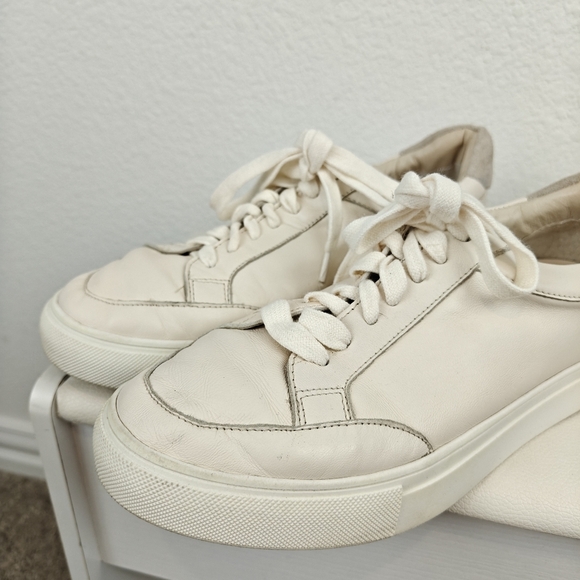 Birdies The Cardinal Classic Seashell Off White Leather Sneakers Size 8 - Picture 6 of 11